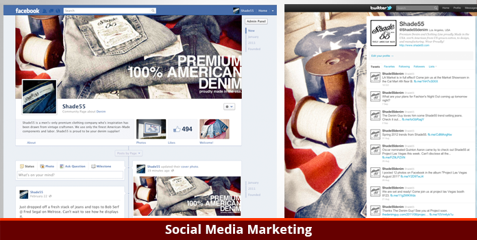 Shade 55 Denim - Social Media Marketing - Los Angeles, CA