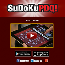 SuDoKu PDQ - Mobile App Website Design